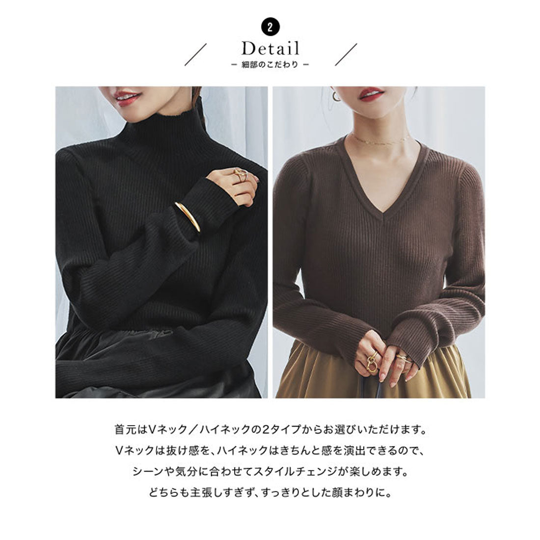 コウベレタス KOBE LETTUCE [ 田中亜希子さんコラボ ] 異素材ドッキングワンピース【プチハイネック】[選べるネック] [E3497] （グレー×ブラック） グレー×ブラック