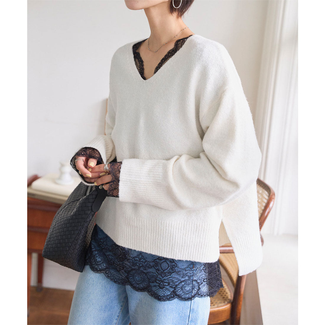 コウベレタス KOBE LETTUCE 前後2wayレーストップスインナー [C7736] （ブラック） ブラック