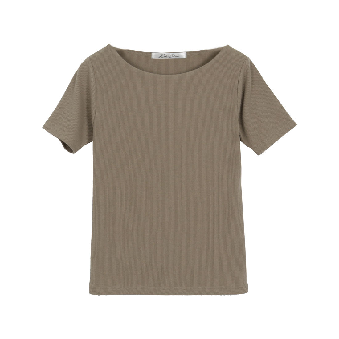 コウベレタス KOBE LETTUCE 【透けにくい】前身二重半袖Tシャツ【Bネック】 [C3654],カーキ