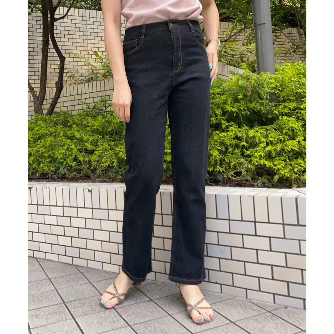 コウベレタス KOBE LETTUCE ハイライズストレートデニム [M3341]