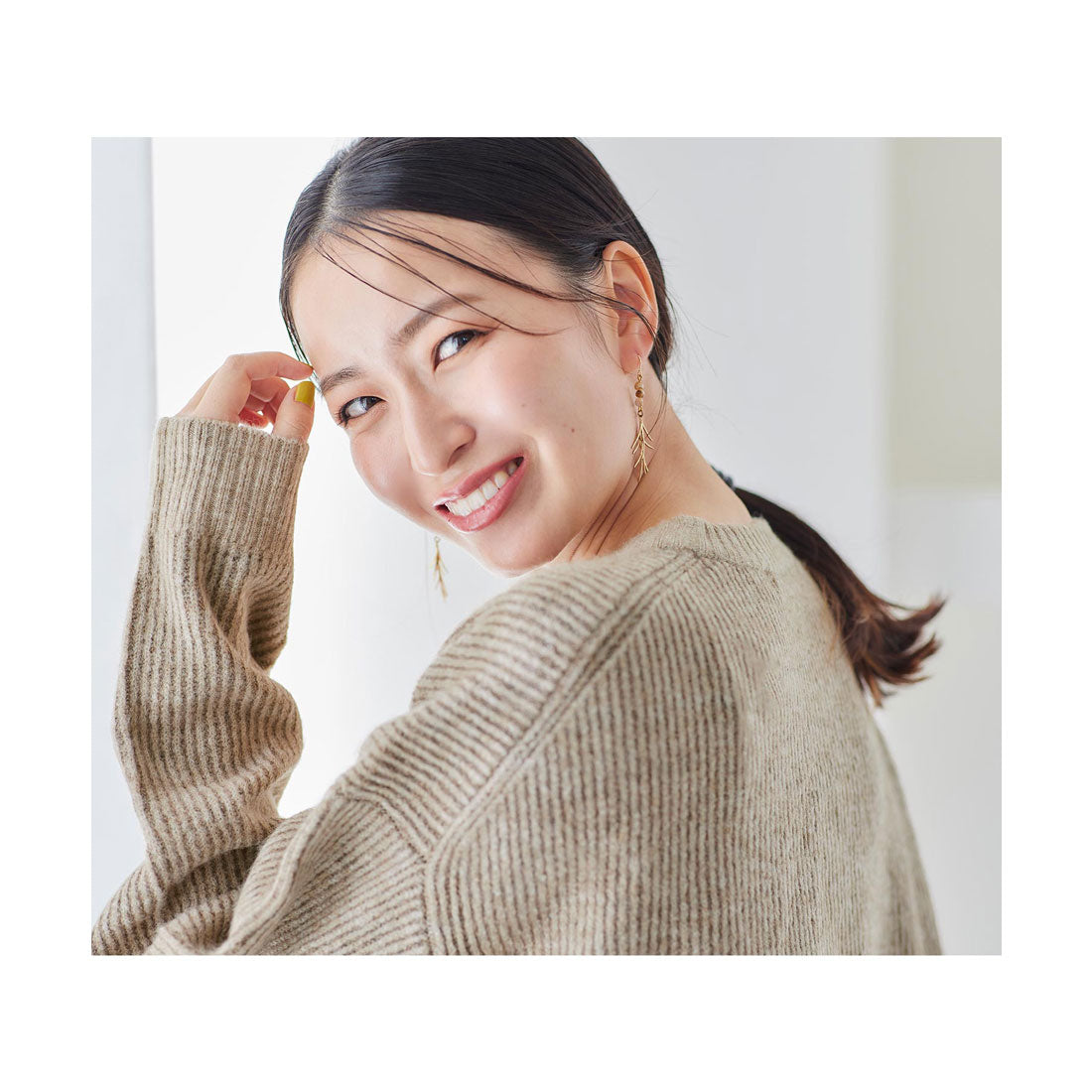 コウベレタス KOBE LETTUCE [ 岩間恵さんコラボ ］選べるタイプユニセックス起毛ニット【フレア】 [C5631]