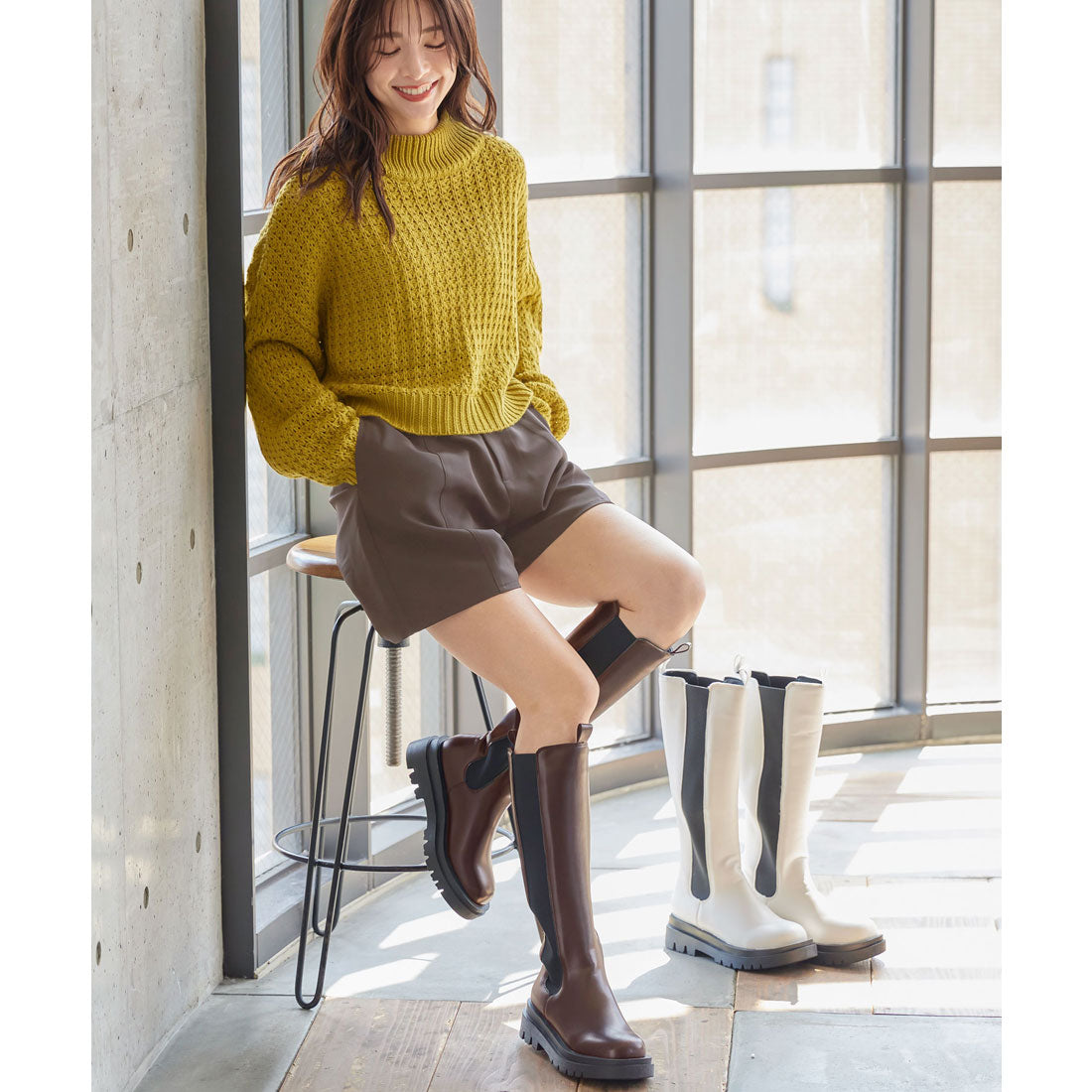 コウベレタス KOBE LETTUCE ハイウエストショートパンツ [M3497]