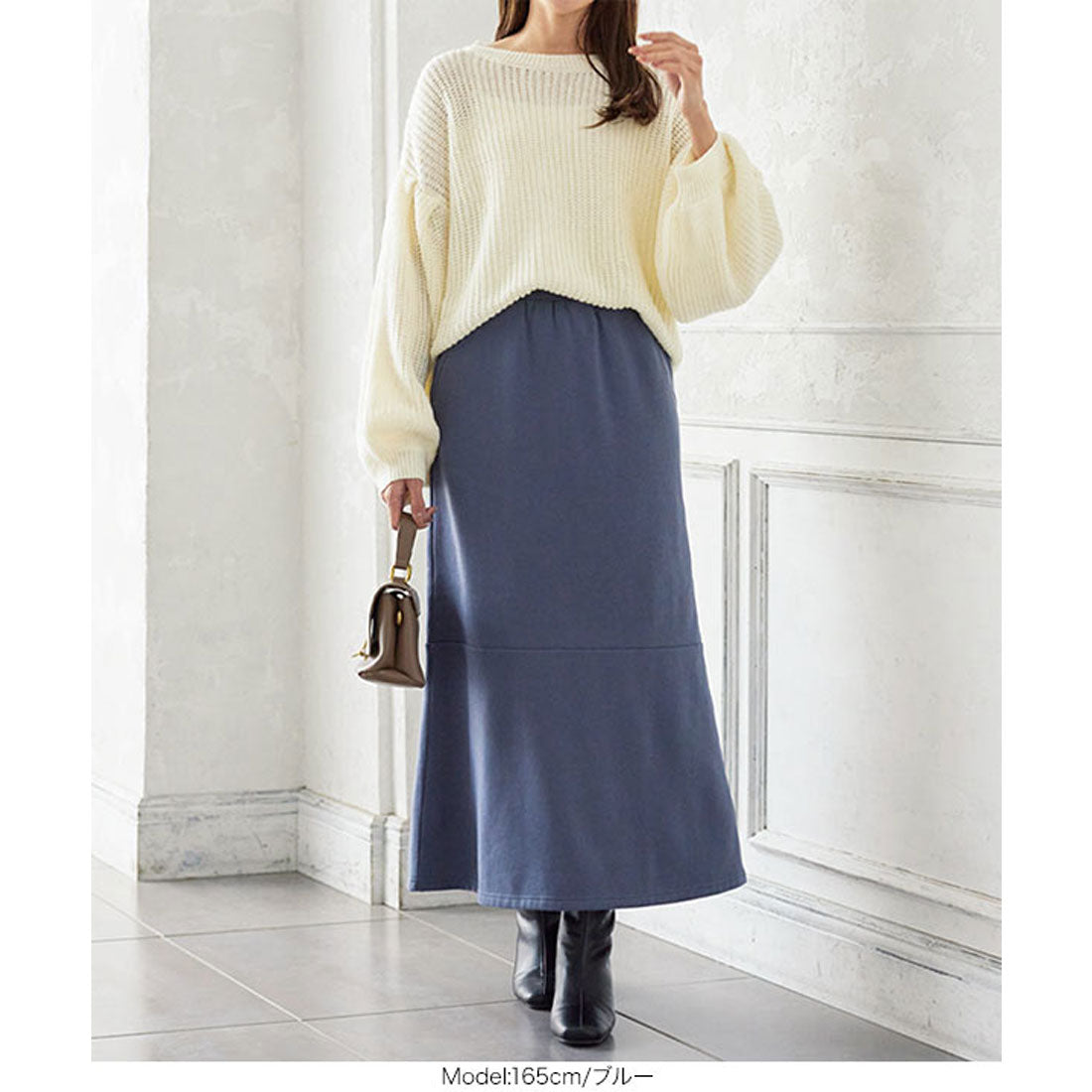 コウベレタス KOBE LETTUCE 裏起毛マーメイドスカート [M3489]