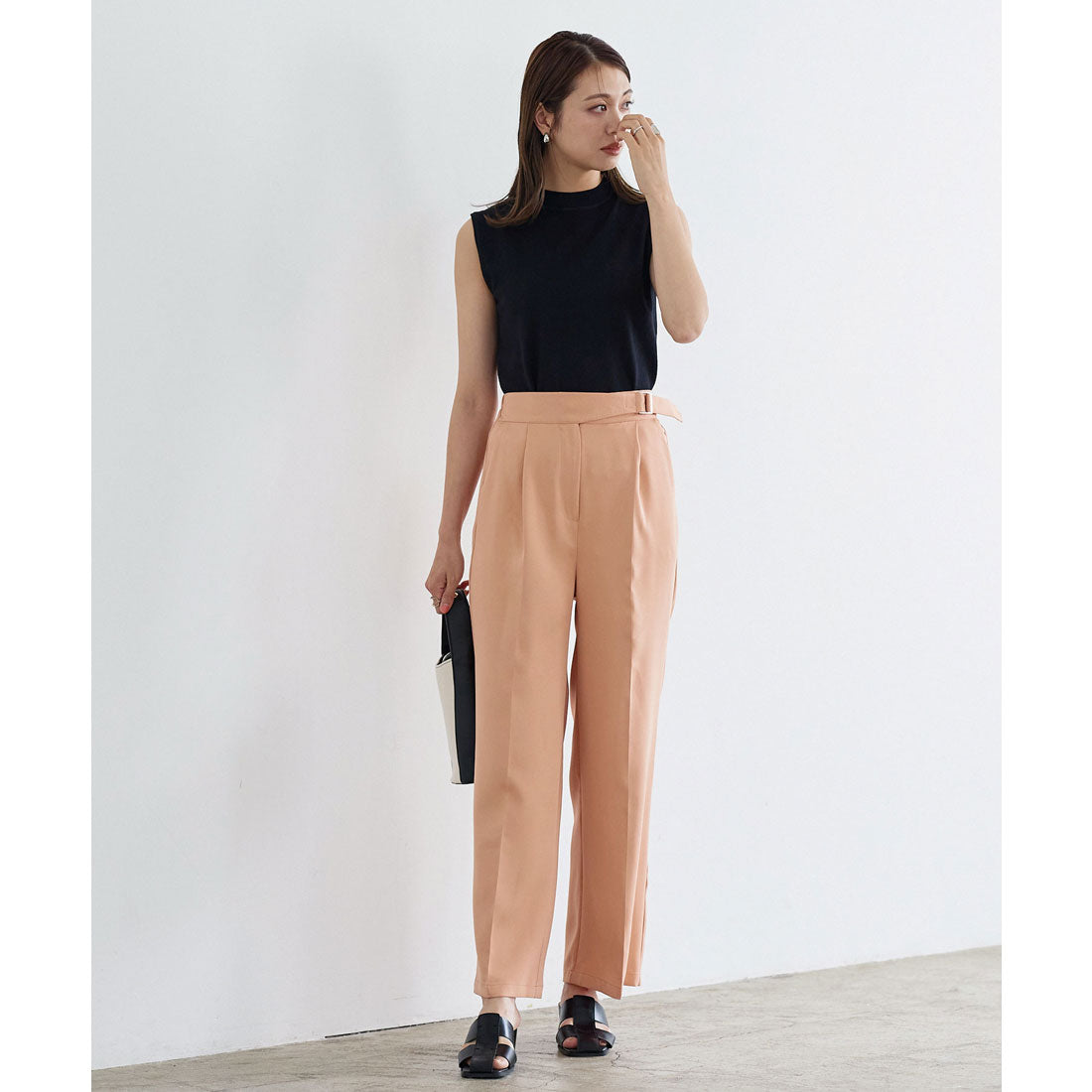 KOBE LETTUCE Belt Point Design Pants [M3658]