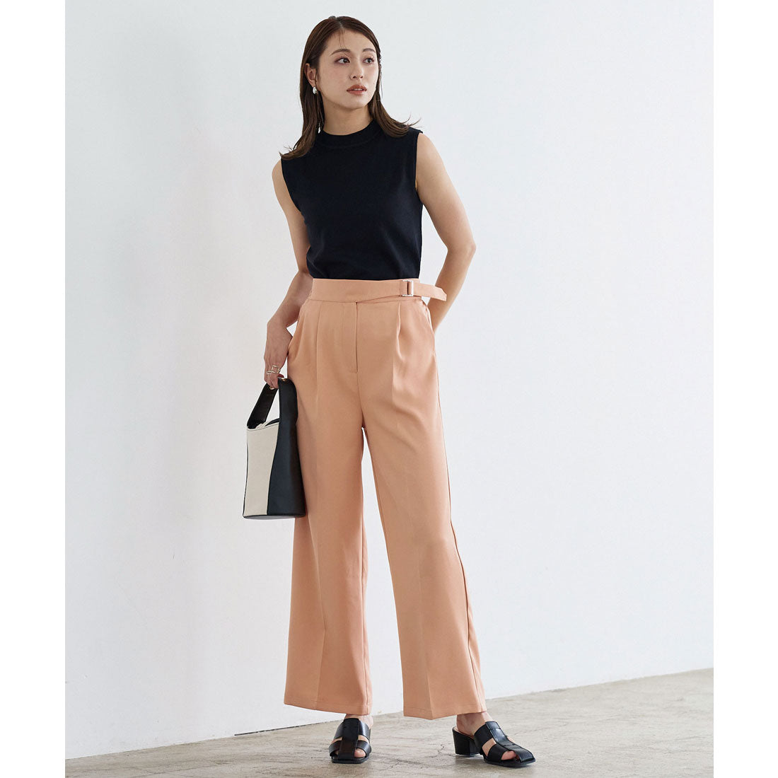 KOBE LETTUCE Belt Point Design Pants [M3658]