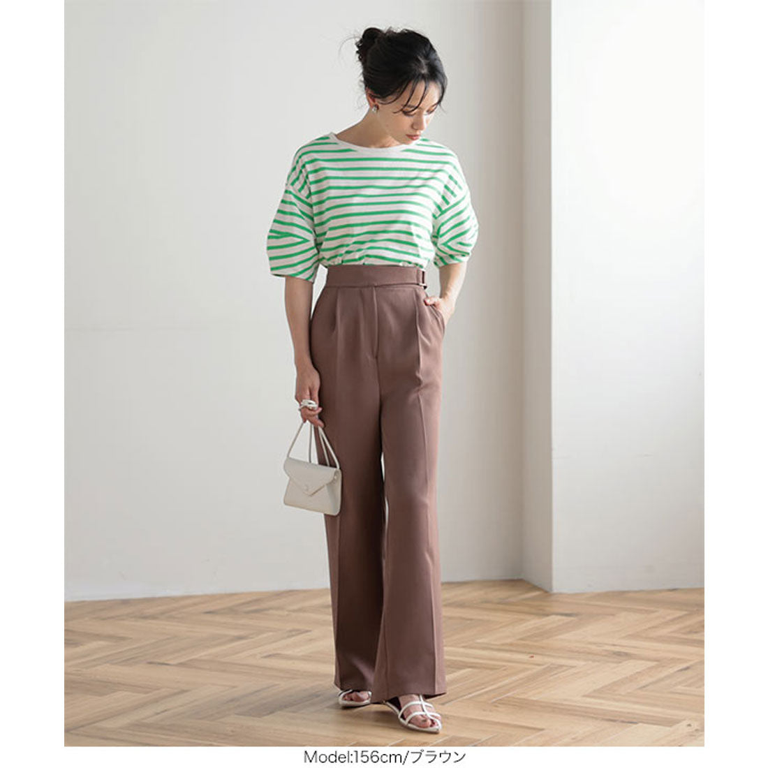KOBE LETTUCE Belt Point Design Pants [M3658]