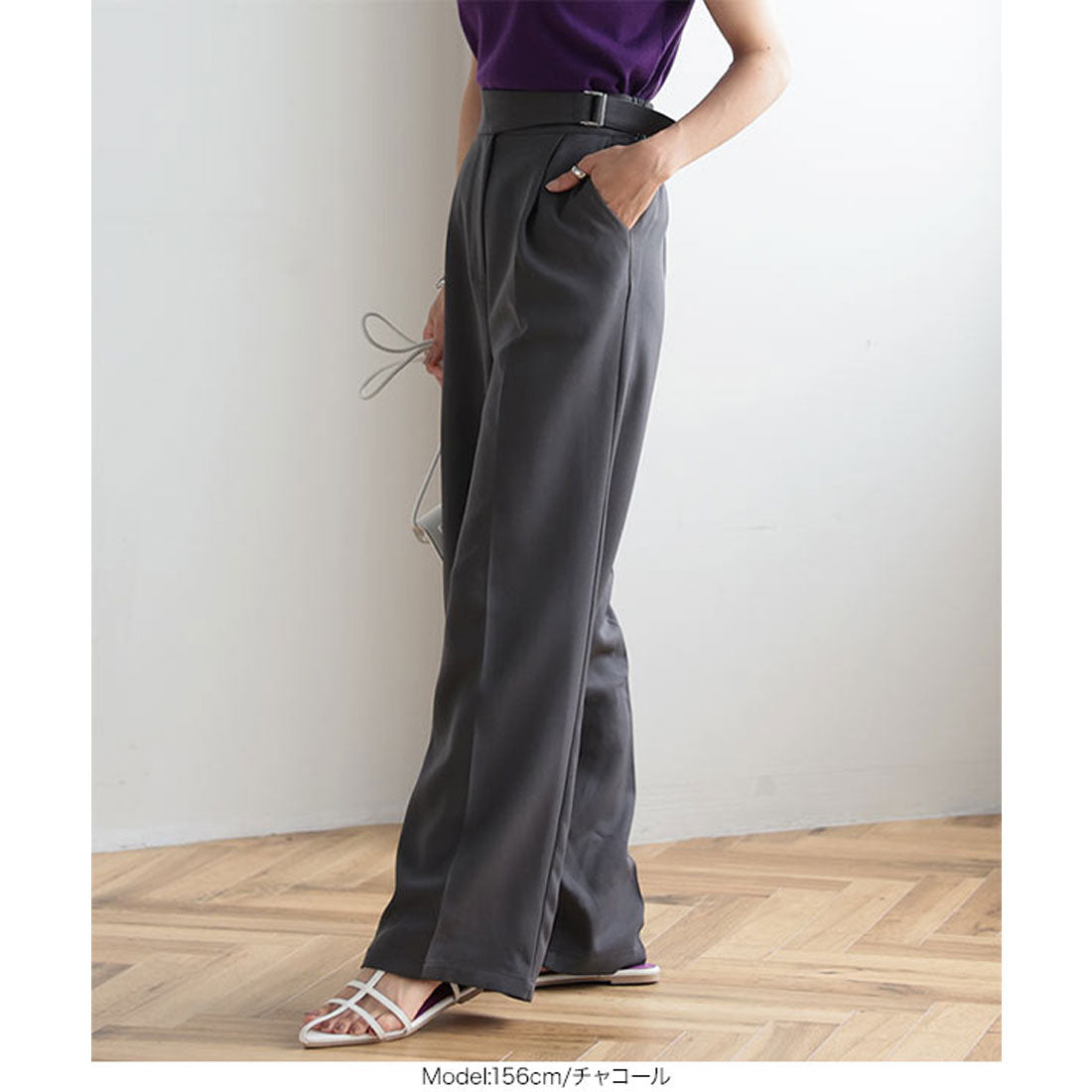 KOBE LETTUCE Belt Point Design Pants [M3658]
