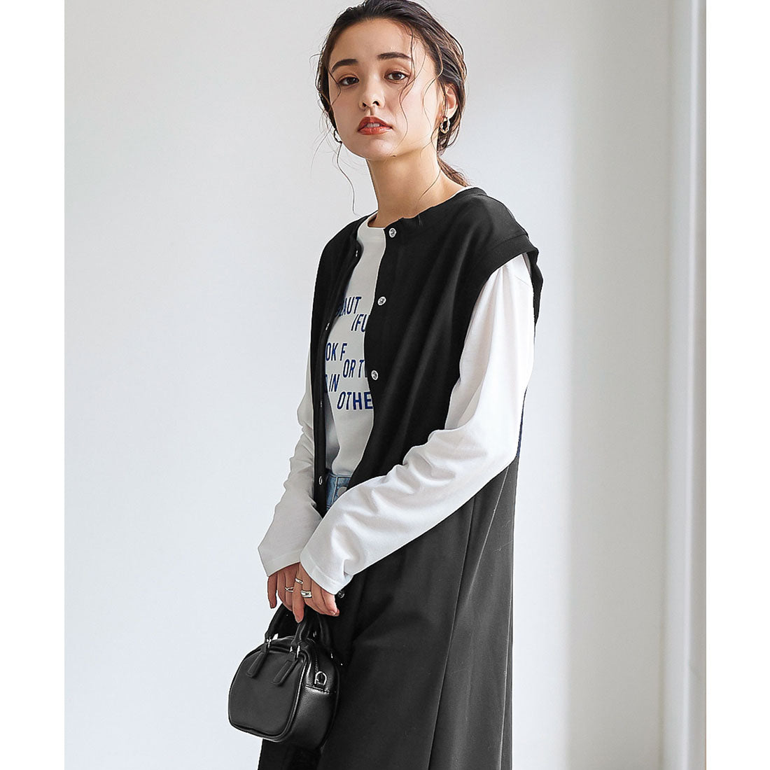 コウベレタス KOBE LETTUCE 前後2wayスウェットジレワンピース [E3145]