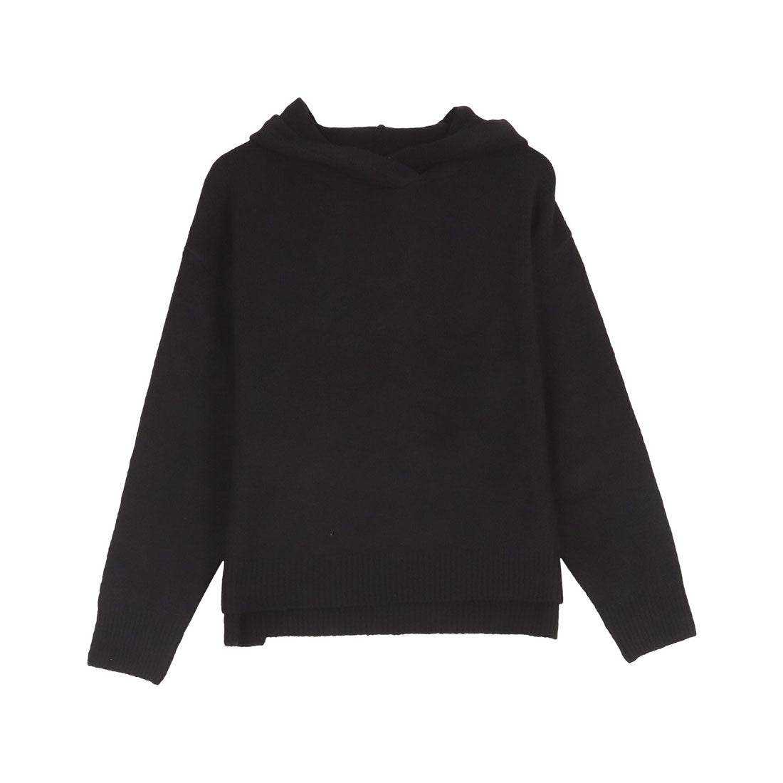 KOBE LETTUCE Washable Yak-style Hoodie Knit Top [C6302]
