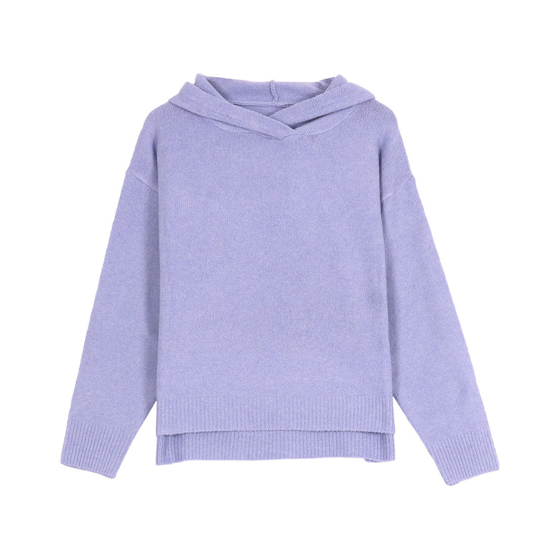KOBE LETTUCE Washable Yak-style Hoodie Knit Top [C6302]