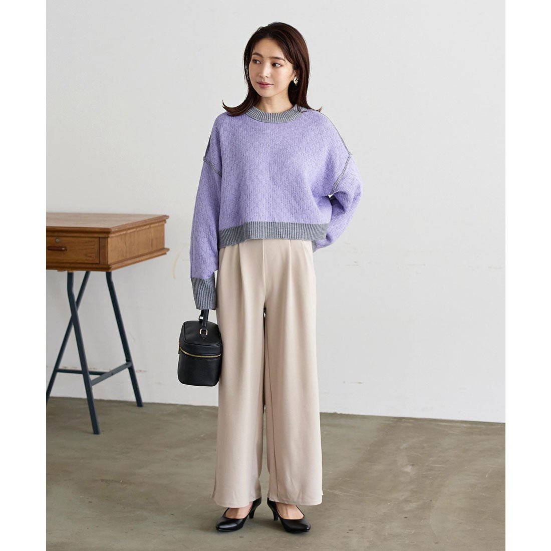 コウベレタス KOBE LETTUCE リバーシブルニットプルオーバー [C6208]