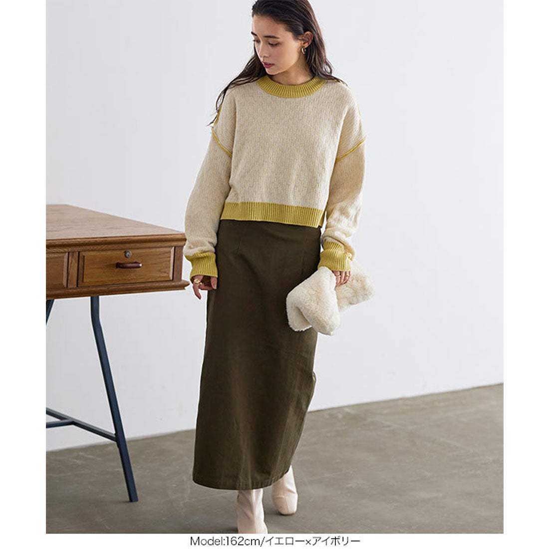 コウベレタス KOBE LETTUCE リバーシブルニットプルオーバー [C6208]