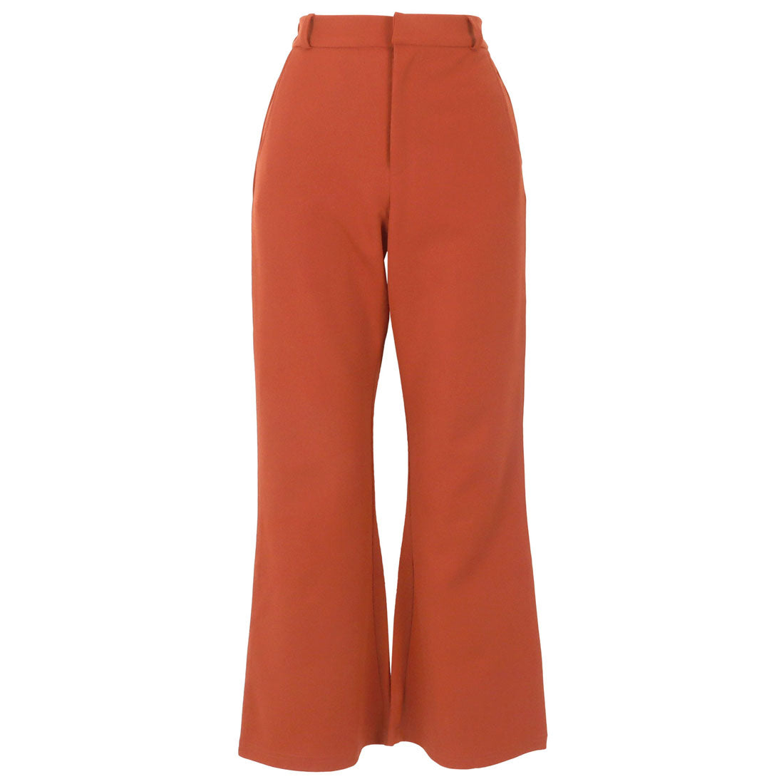 コウベレタス KOBE LETTUCE [ ストレッチ×ノーアイロン ]細見えストレッチセミフレアパンツ【プチ】 [M3848]