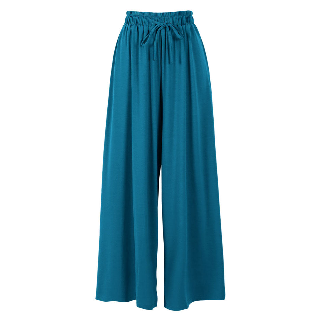 コウベレタス KOBE LETTUCE S～LL対応 カットソーガウチョパンツ【S/LLロング】［選べる2丈］ [M2879] （ブルー） ブルー