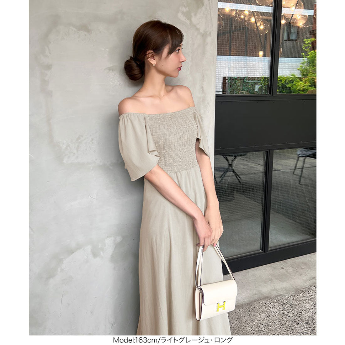 KOBE LETTUCE [Collaboration with Ayumi Okabe] Multi-way cache-coeur dress [Long] [E3304]