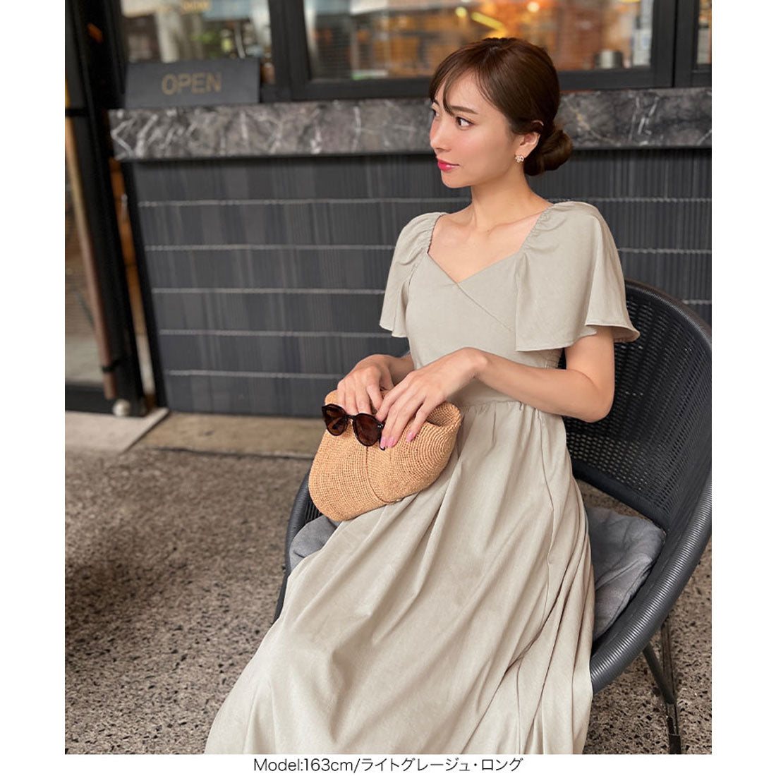 KOBE LETTUCE [Collaboration with Ayumi Okabe] Multi-way cache-coeur dress [Long] [E3304]
