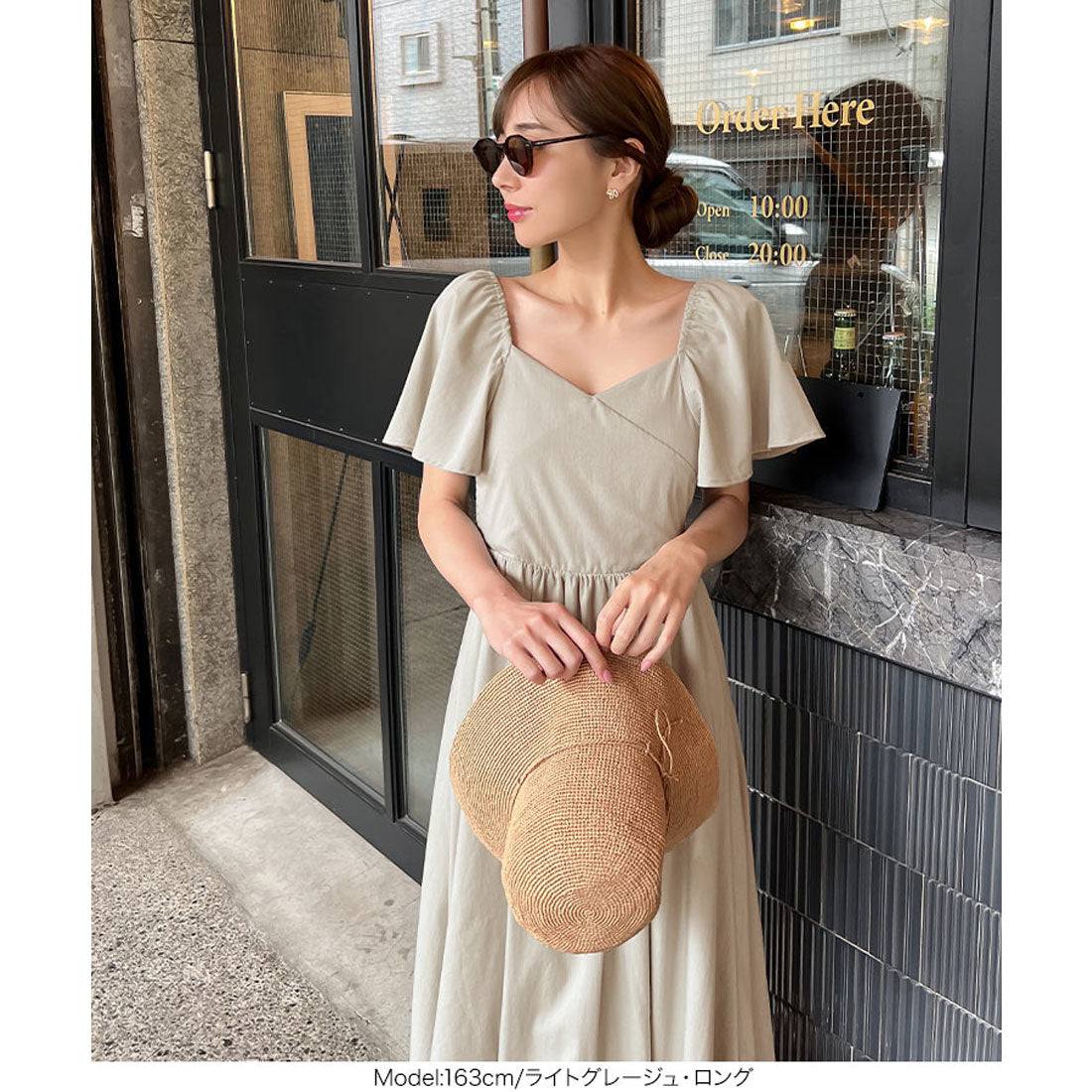 KOBE LETTUCE [Collaboration with Ayumi Okabe] Multi-way cache-coeur dress [Long] [E3304]