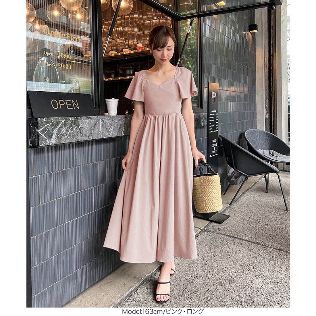 KOBE LETTUCE [Collaboration with Ayumi Okabe] Multi-way cache-coeur dress [Long] [E3304]