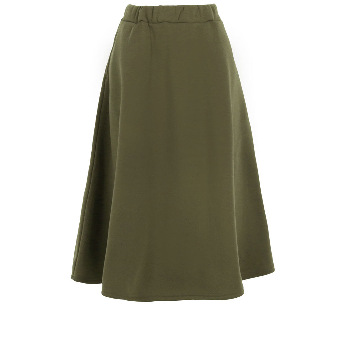 KOBE LETTUCE [Fleece lining] Flared skirt available in two lengths [Long] [M2678]