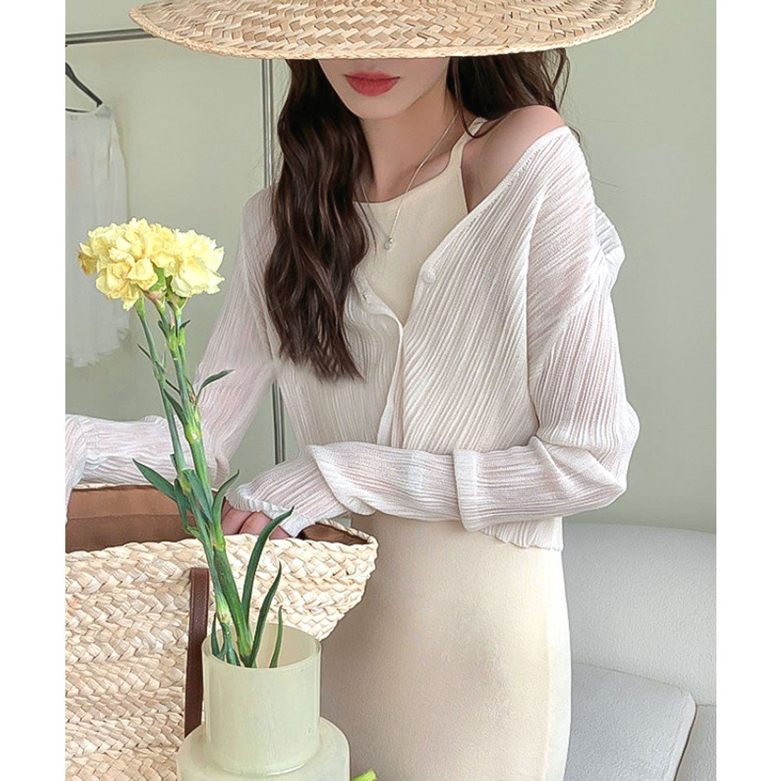 KOBE LETTUCE KOBE LETTUCE Sheer Cardigan [C7281]