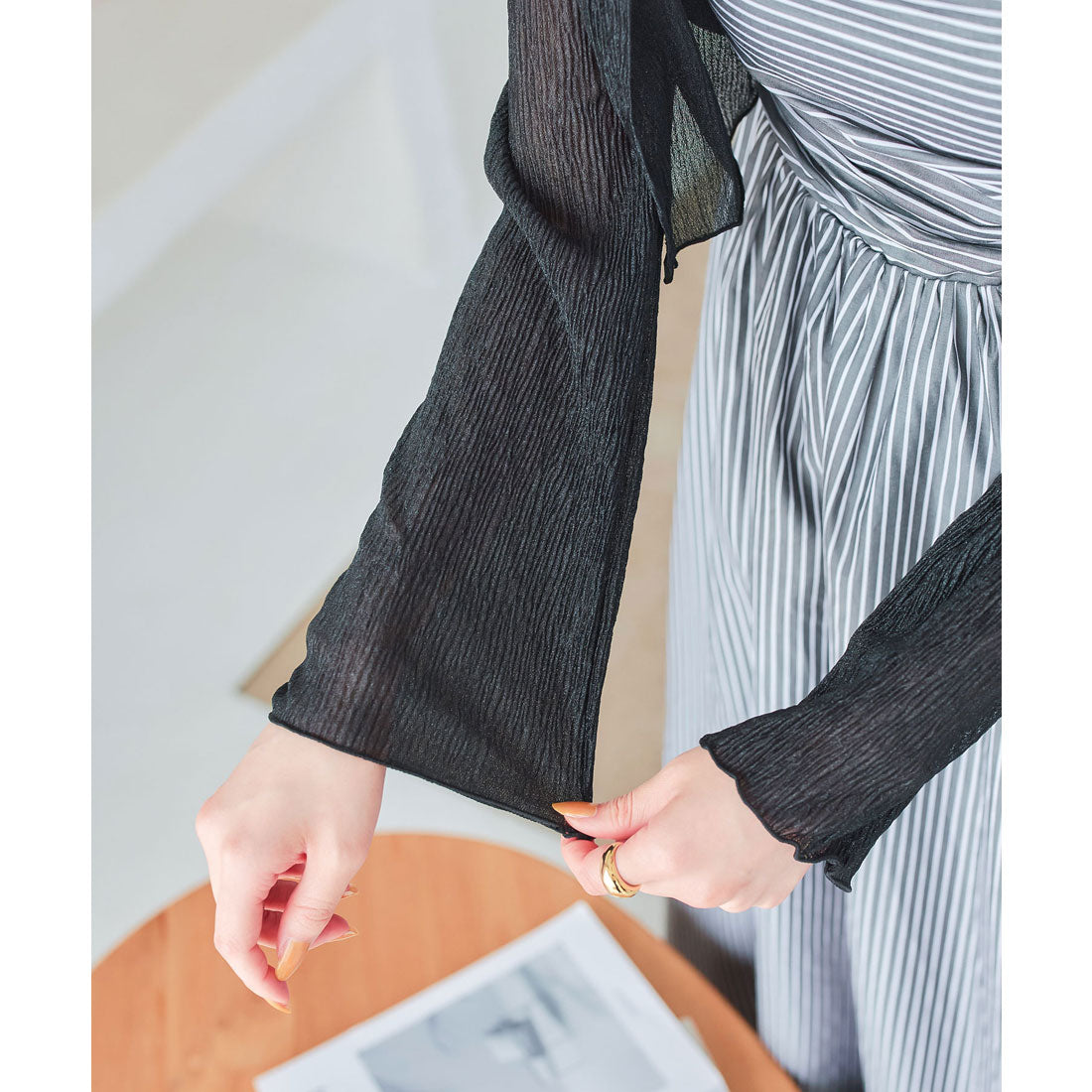 KOBE LETTUCE KOBE LETTUCE Sheer Cardigan [C7281]