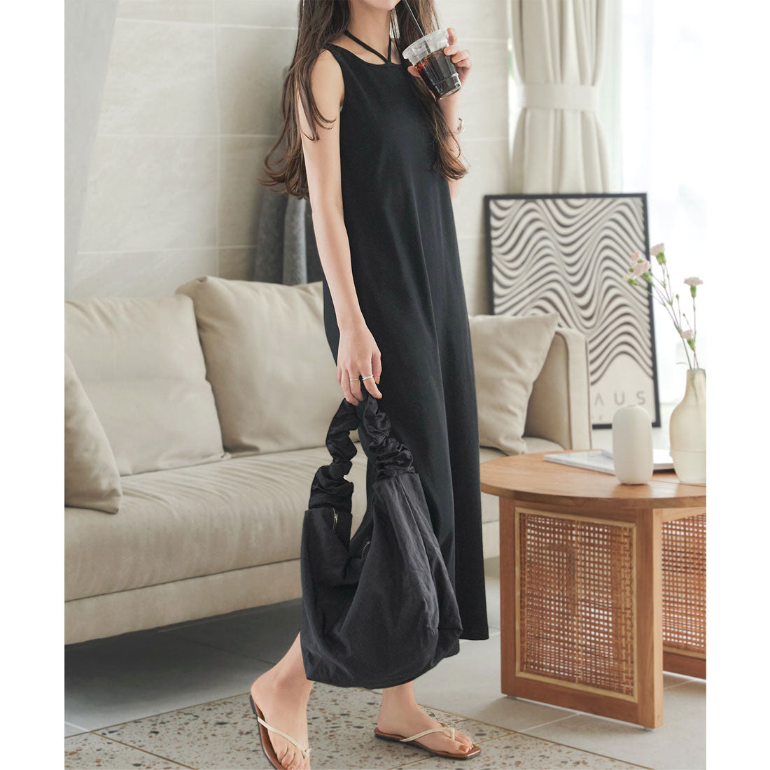 KOBE LETTUCE KOBE LETTUCE Chest Strap Bicolor Ribbed One-Piece [E3413]