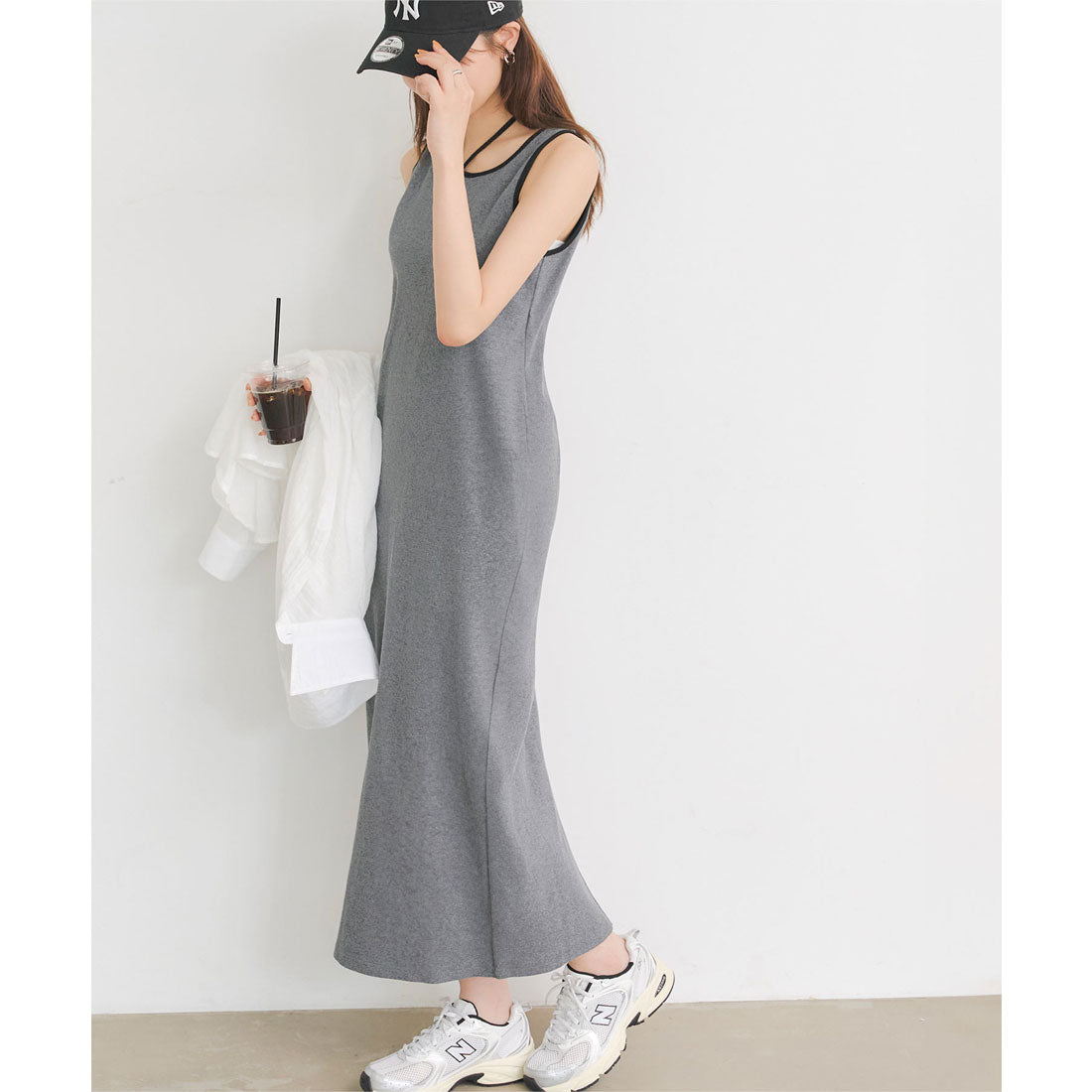 KOBE LETTUCE KOBE LETTUCE Chest Strap Bicolor Ribbed One-Piece [E3413]