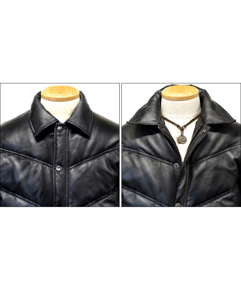 Haruf Genuine Leather Down Jacket Down Coat Leather Jacket Leather Rid