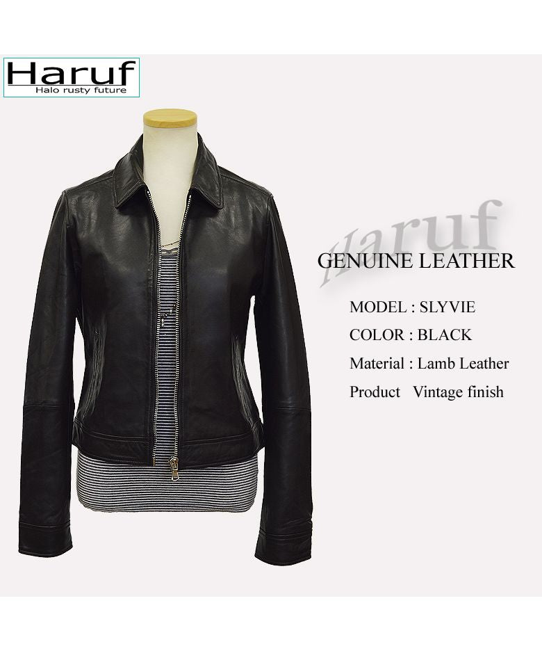Haruf Leather Jacket Single Riders Jacket Leather Jacket for Women Gen