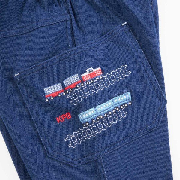 ケーピー KP KPBOY ニットツイルパンツ(80～130) （紺） 紺