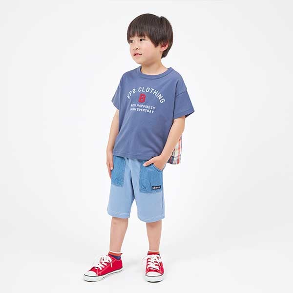 ケーピー KP デニムライクなハーフパンツ(100～130) （ブルー） ブルー