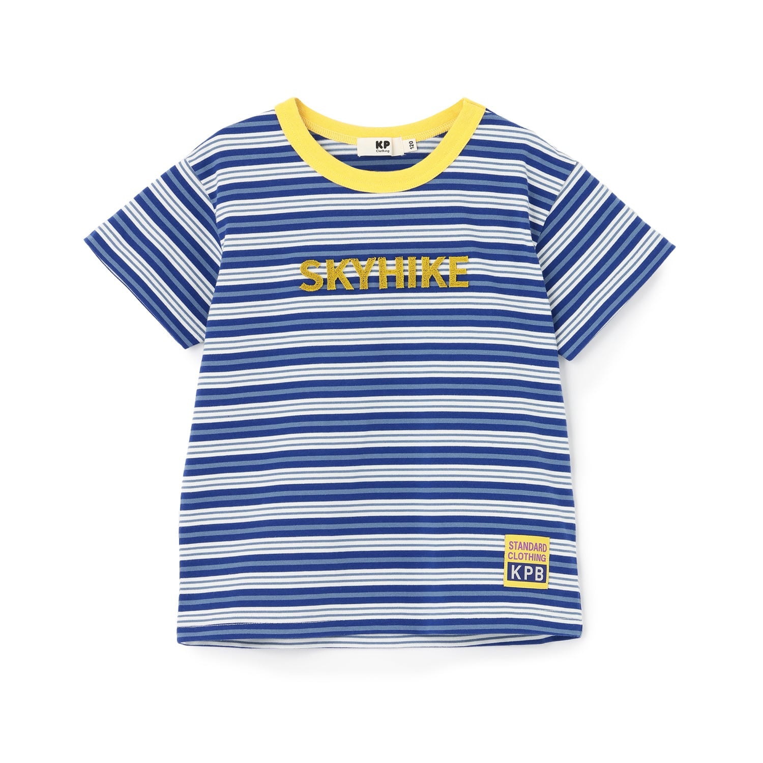 ケーピー KP マルチボーダー半袖Tシャツ （紺） 紺