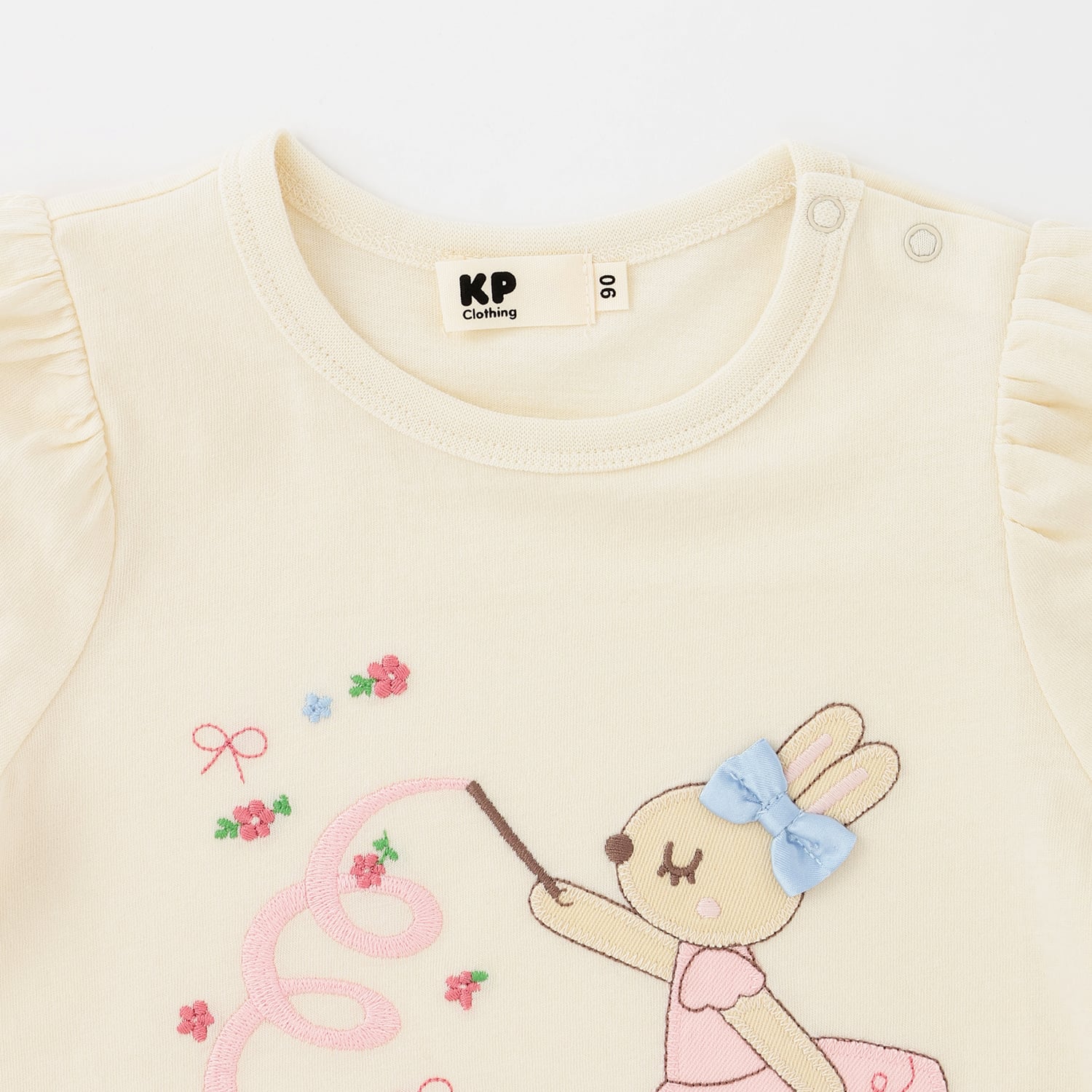 ケーピー KP mimiちゃん アップリケ Tシャツ （生成） 生成