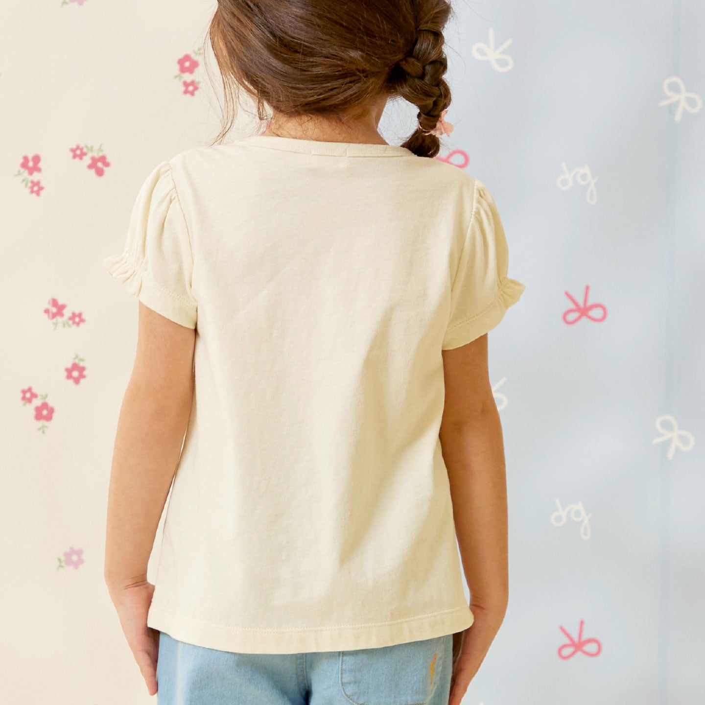 ケーピー KP mimiちゃん アップリケ Tシャツ （生成） 生成