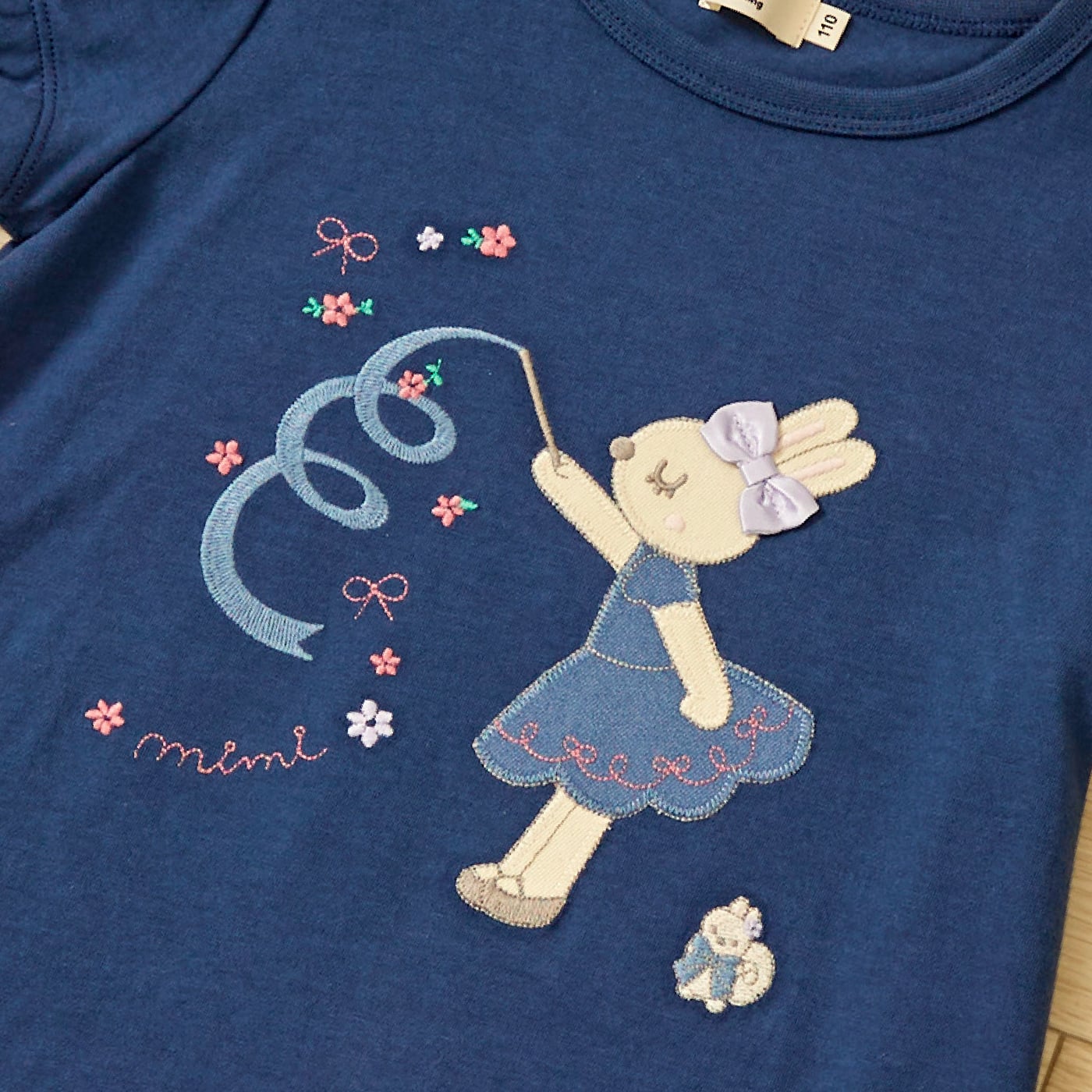 ケーピー KP mimiちゃん アップリケ Tシャツ （生成） 生成
