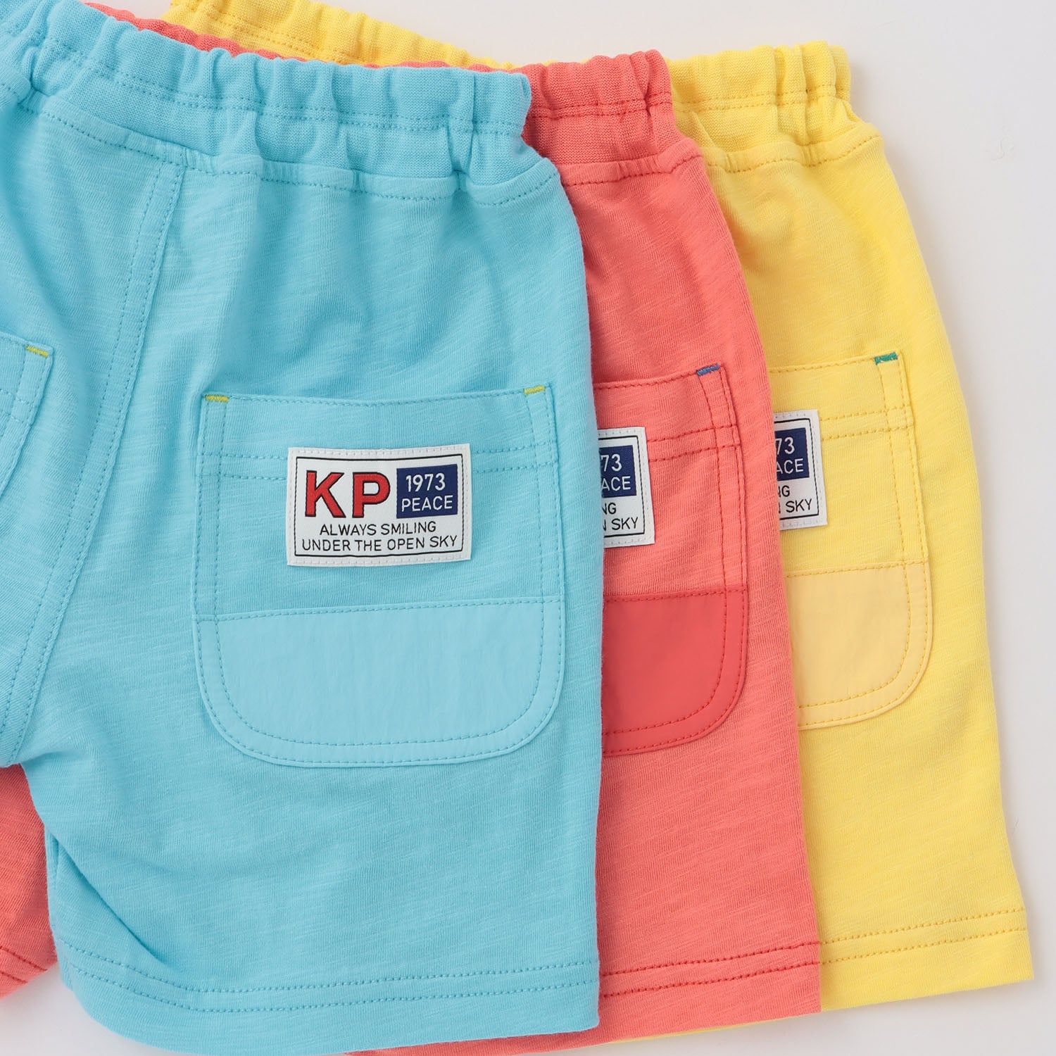 ケーピー KP くま編みモチーフつき ハーフパンツ （ターコ） ターコ