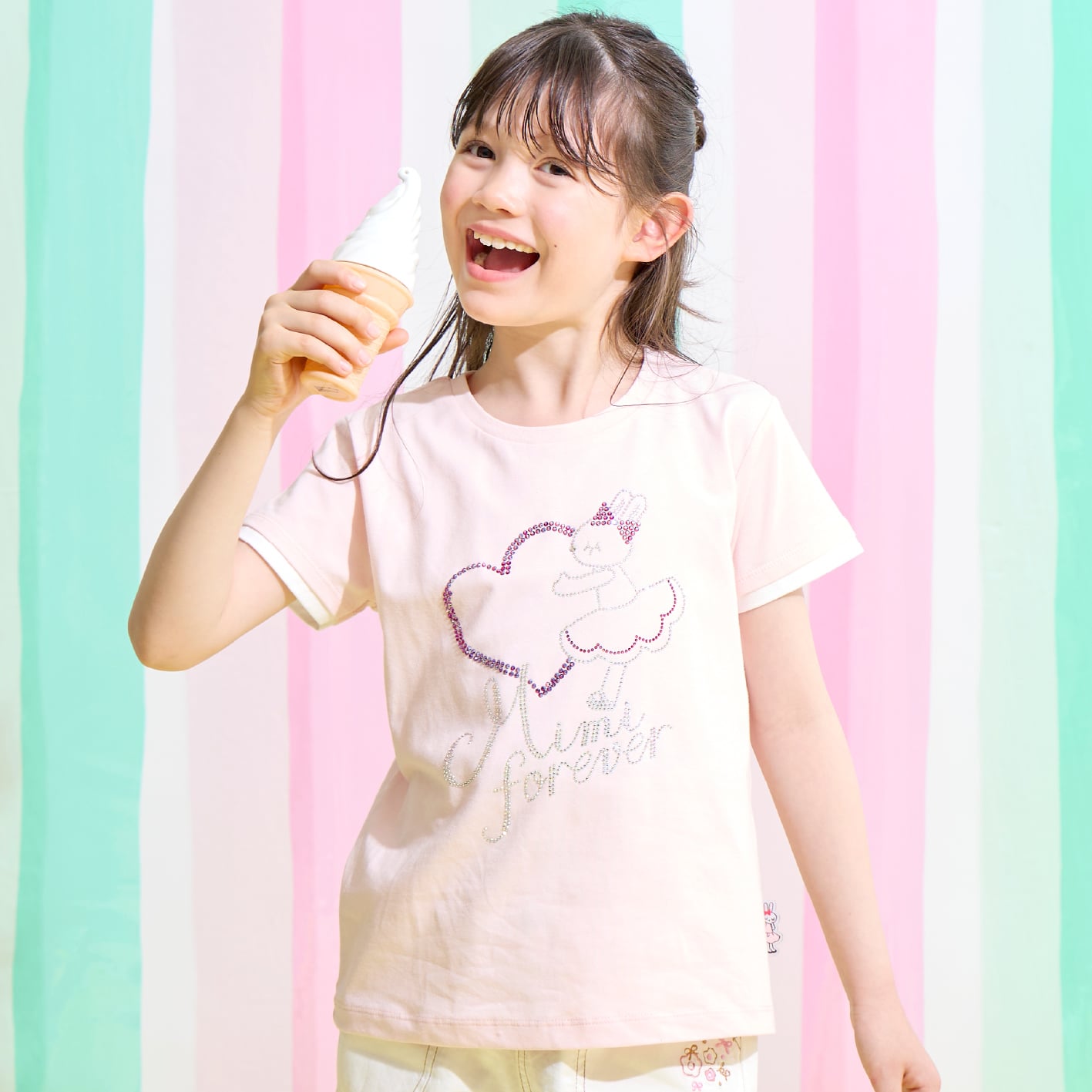 ケーピー KP mimi フォーエバー Tシャツ （ピンク） ピンク