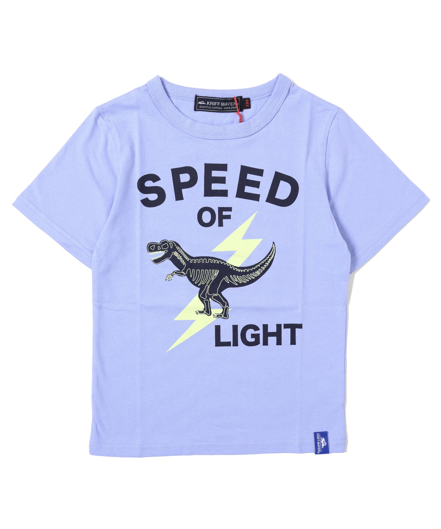 クリフ メイヤー KRIFF MAYER 蓄光楽LUCK TEE（恐竜）（130～170cm） （LAVENDER） LAVENDER
