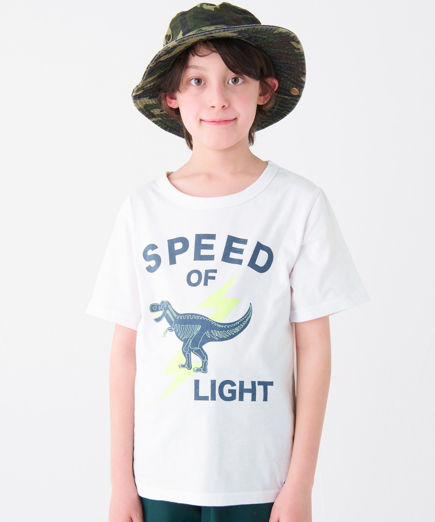 クリフ メイヤー KRIFF MAYER 蓄光楽LUCK TEE（恐竜）（130～170cm） （LAVENDER） LAVENDER