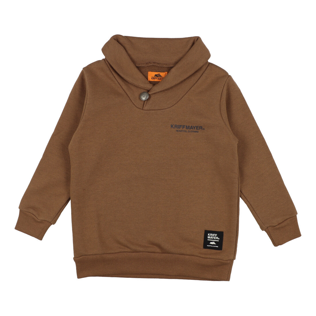 クリフ メイヤー KRIFF MAYER コンチョ釦ショールネック （BROWN） BROWN