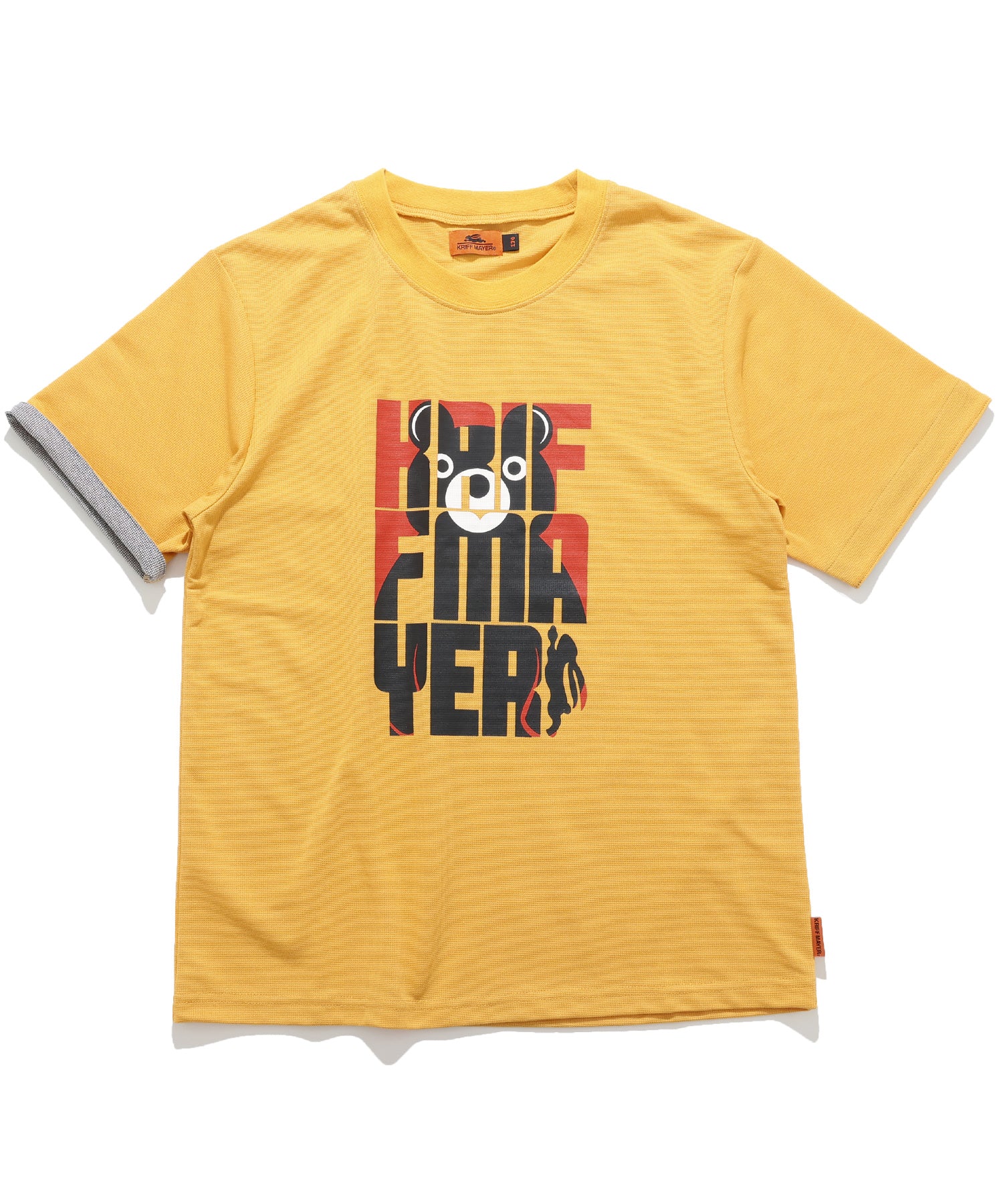 クリフ メイヤー KRIFF MAYER さらっと袖ペロT（マーくん） （MUSTARD） MUSTARD