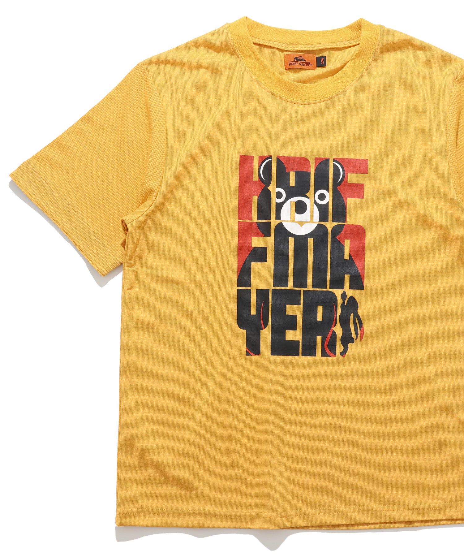 クリフ メイヤー KRIFF MAYER さらっと袖ペロT（マーくん） （MUSTARD） MUSTARD