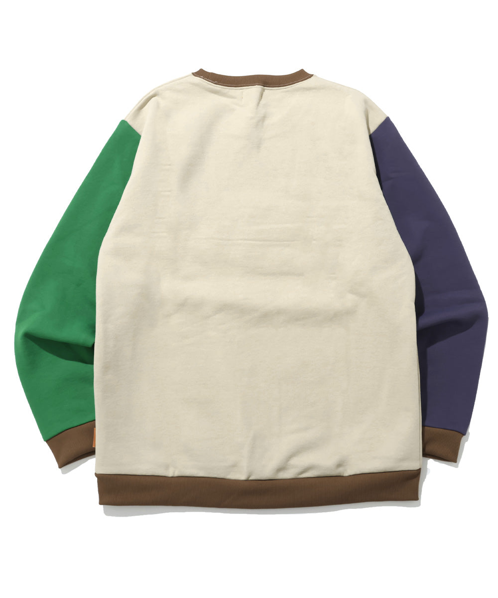 クリフ メイヤー KRIFF MAYER サガラ刺繍裏起毛クルー(ロゴ) （MULTI-COL） MULTI-COL