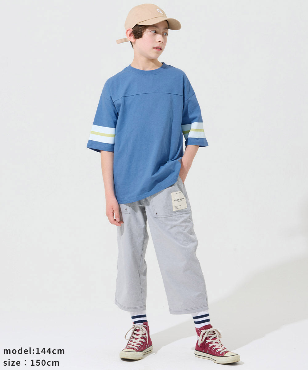クリフ メイヤー KRIFF MAYER クリーネス袖ラインT （BLUE） BLUE