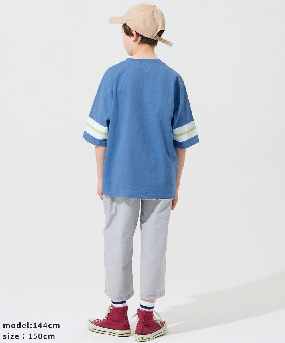 クリフ メイヤー KRIFF MAYER クリーネス袖ラインT （BLUE） BLUE