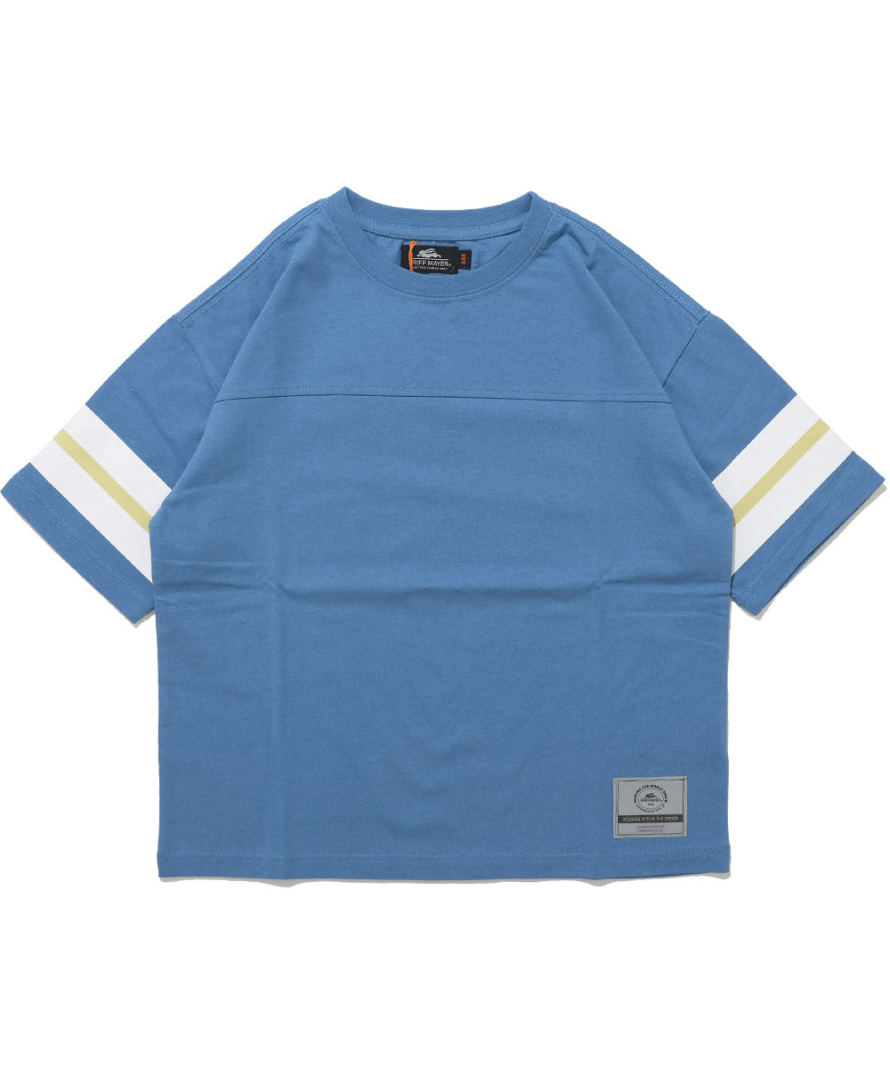 クリフ メイヤー KRIFF MAYER クリーネス袖ラインT （BLUE） BLUE