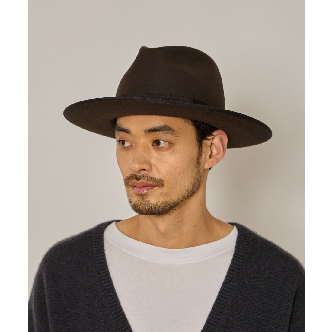 アース arth arth  Ante Long Brim Fedora / アース （BROWN (91)） BROWN (91)