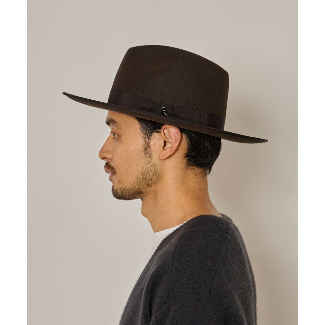 アース arth arth  Ante Long Brim Fedora / アース （BROWN (91)） BROWN (91)