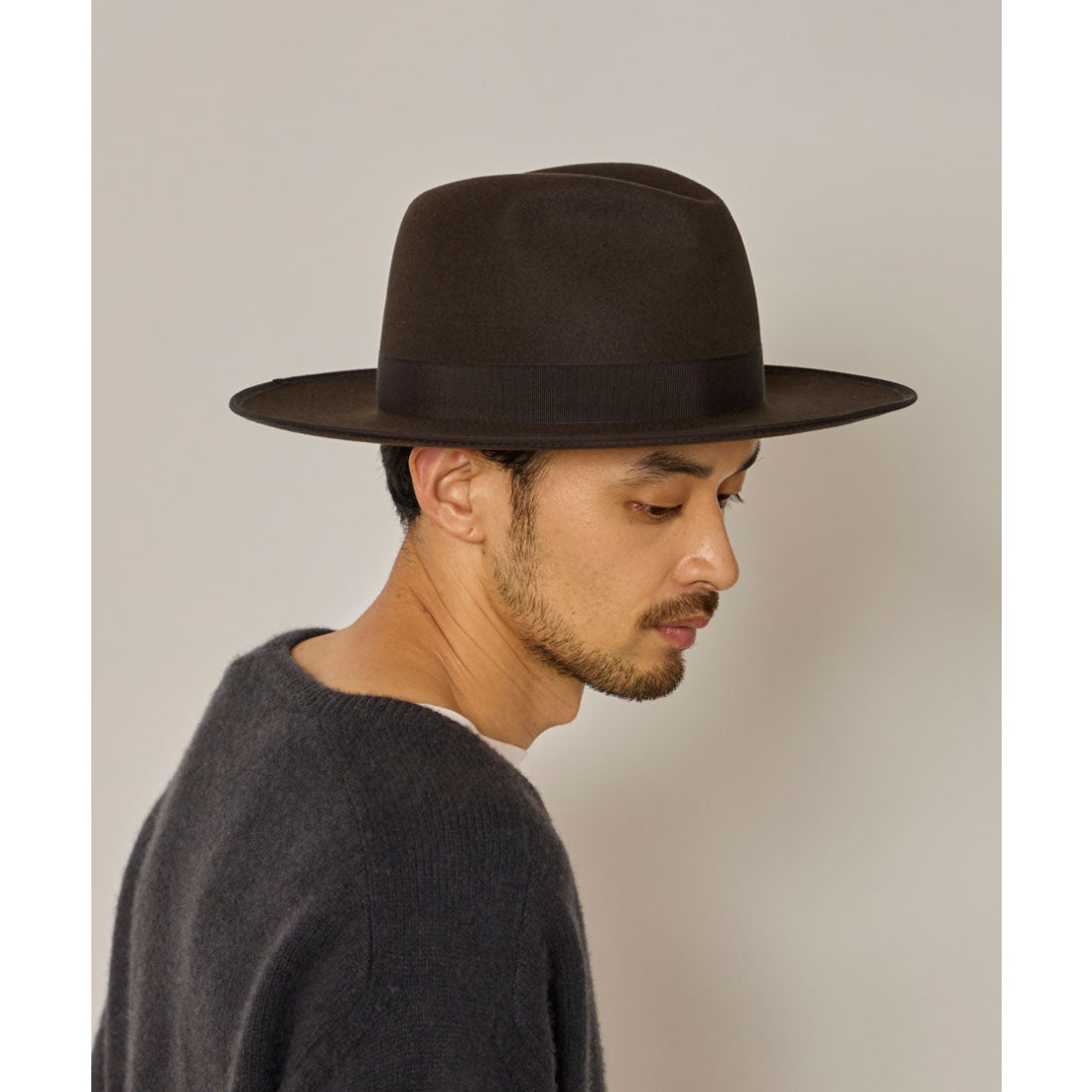 アース arth arth  Ante Long Brim Fedora / アース （BROWN (91)） BROWN (91)