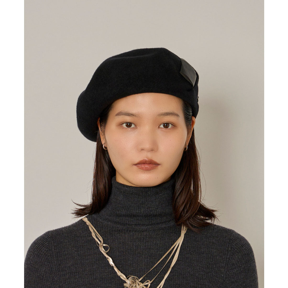アース arth arth  Put in Ribbon Beret / アース （BLACK (01)） BLACK (01)